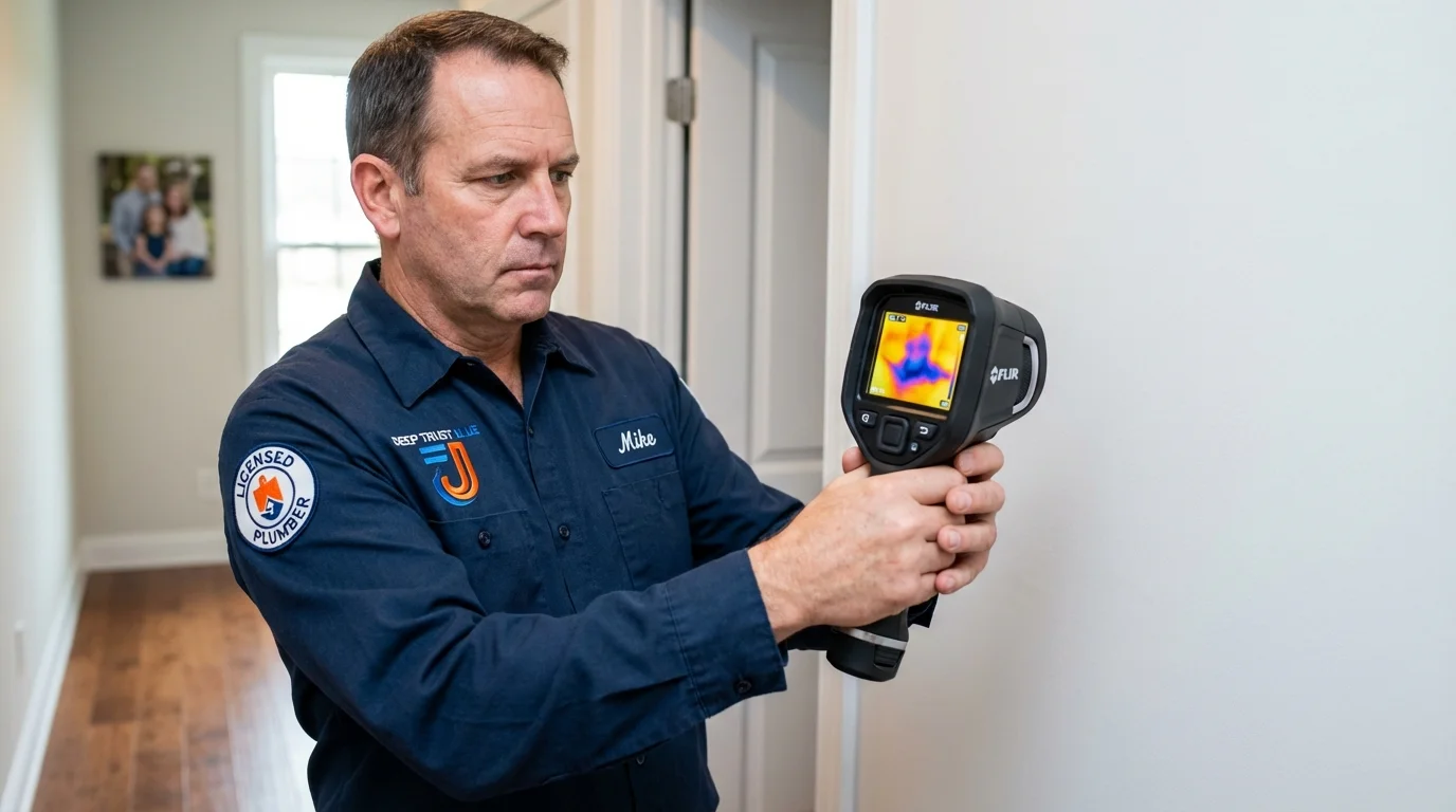 Thermal imaging leak detection by Johns Plumbing LLC in Sturgis